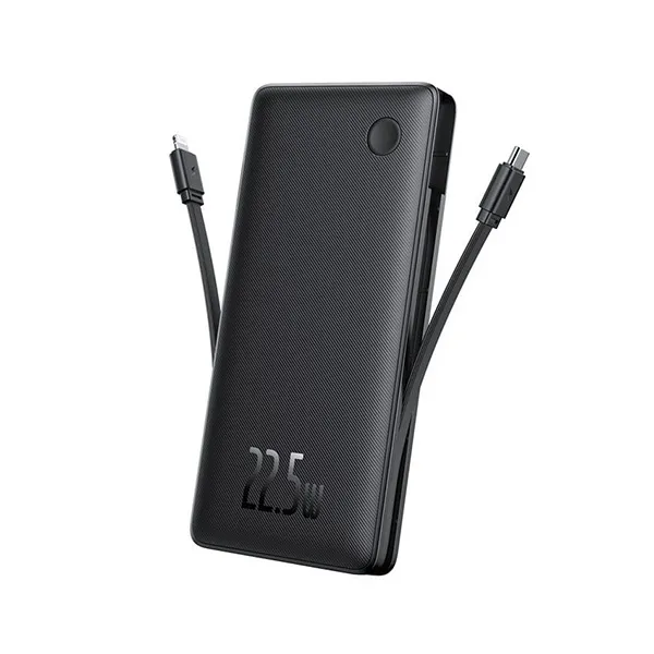 Baseus Airpow Lite Power Bank 10000mAh 22.5W Dual Cable – Ultra-Thin