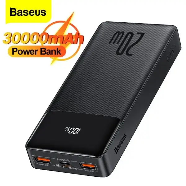 Baseus Bipow Digital Display 30000mAh 20W Fast Charge Power Bank (PPBD30K)