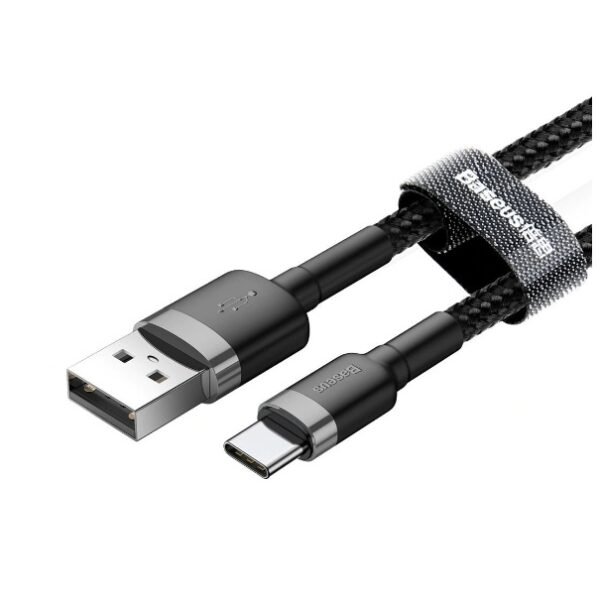 Baseus Cafule USB-A to Type-C Cable — 3A Fast Charge, Nylon Braided