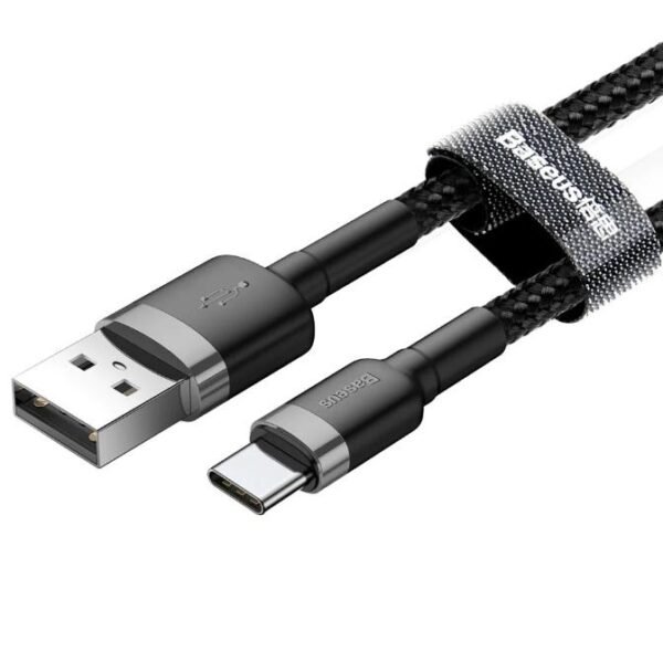 Baseus Cafule USB to Type-C Fast Charging Data Cable 3A – Black