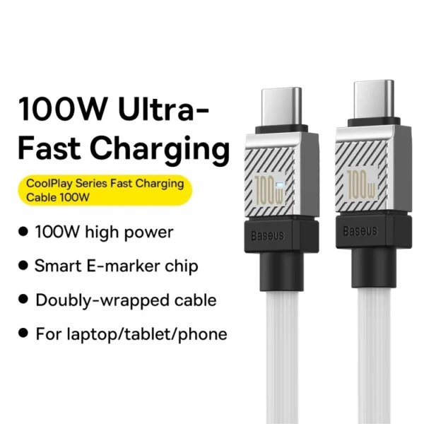 Baseus CoolPlay Series USB-C to USB-C 100W Fast Charging Cable