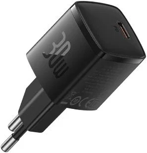 Baseus Cube Pro Fast Charger 1C 30W EU — GaN PD Black