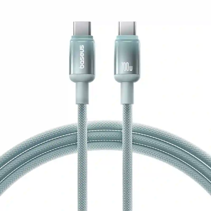 Baseus Discolor Fast Charging Cable USB-C to USB-C 100W — Nylon Braided - Image 2