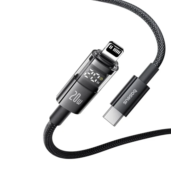 Baseus Display 2 USB-C to Lightning Data Cable 20W — LED Power Display