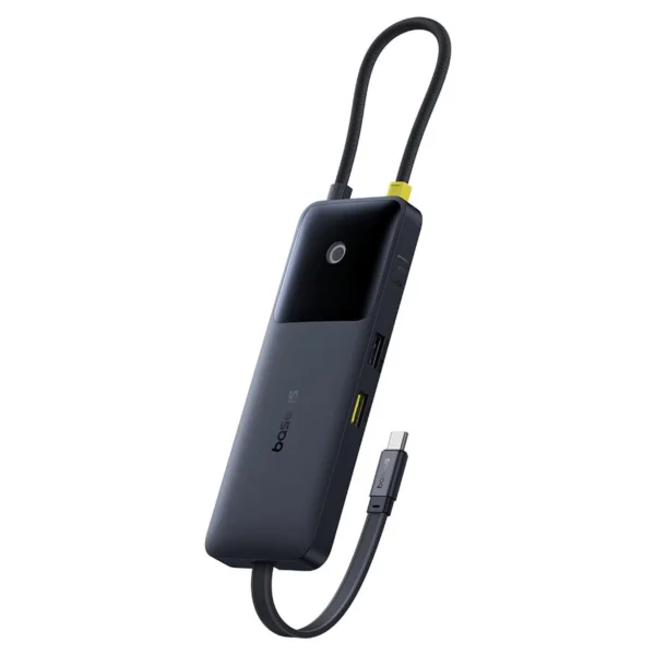 Baseus Dual Fast Charging 6-in-1 USB-C Hub – 4K HDMI, Cosmic Black