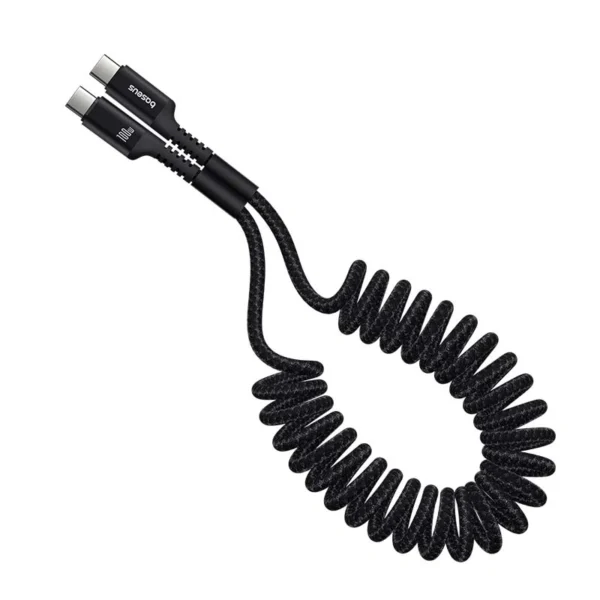 Baseus Fish-Eye USB-C to USB-C 100W Charging Data Cable 1m Expandable Coil