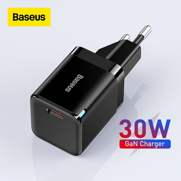 Baseus GaN3 30W USB-C Fast Charger (CCGAN3OCU) for iPhone 15 Series