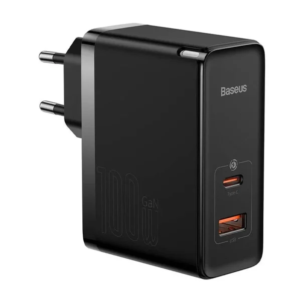 Baseus GaN5 Pro 100W Fast Charger (USB + Type-C) with Mini Type-C Cable