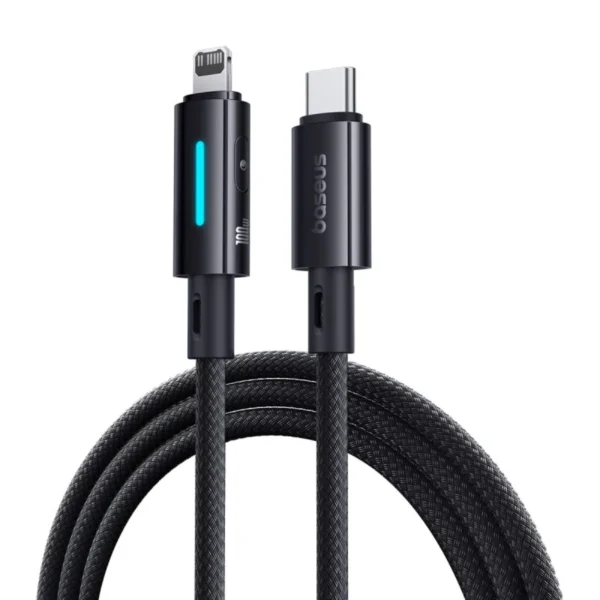 Baseus Lit Button-Control Fast Charging Cable USB-C to Lightning – 20W PD