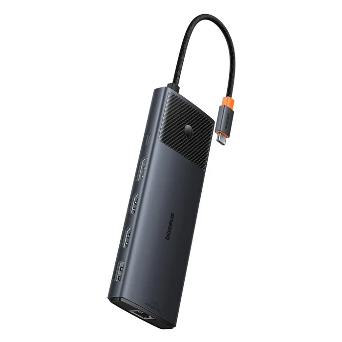 Baseus Metal Gleam Series II 11-in-1 USB-C Hub — Cosmic Black