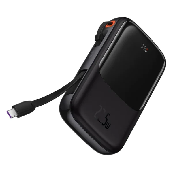 Baseus Qpow Pro 10000mAh 22.5W Power Bank – Digital Display, Type-C Edition
