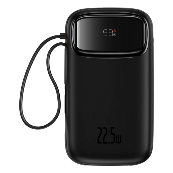 Baseus Qpow2 Dual Cable Digital Display Fast Charge Power Bank 10000mAh 22.5W