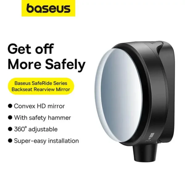 Baseus SafeRide Series Backseat Rearview Mirror — Wide-Angle