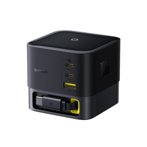 Baseus Super GaN 3C+U 100W Retractable Desktop Charger