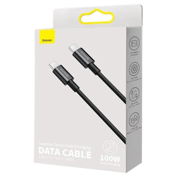 Baseus Superior 100W Fast Charging Type-C to Type-C Cable with Digital Display