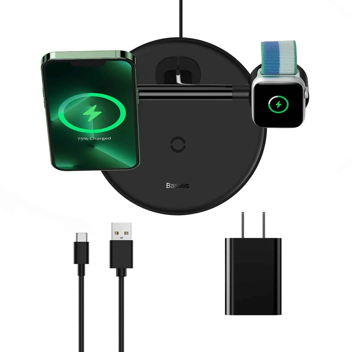Baseus Swan 3-in-1 20W Magnetic Wireless Charging Stand for Apple Devices - Image 3