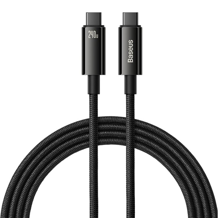 Baseus Tungsten Gold USB-C to USB-C Cable — 240W PD3.1 Fast Charge - Image 3