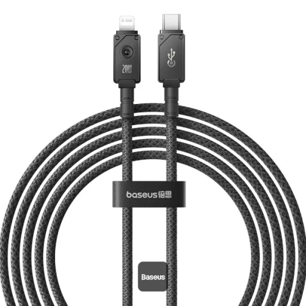 Baseus Unbreakable Series Type-C to iPhone 20W Fast Charging Cable – Cluster Black