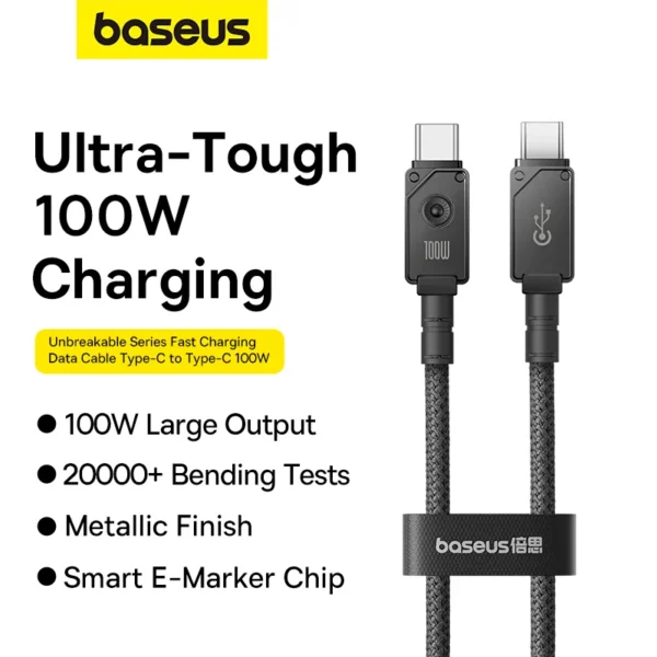 Baseus Unbreakable Series 100W USB-C to USB-C Fast Charging Cable