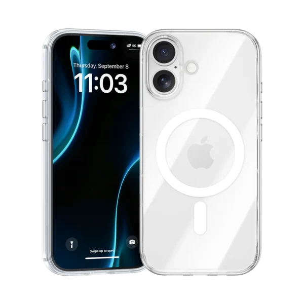 Benks Crystal Magnetic Phone Case for iPhone 17 – Transparent MagSafe