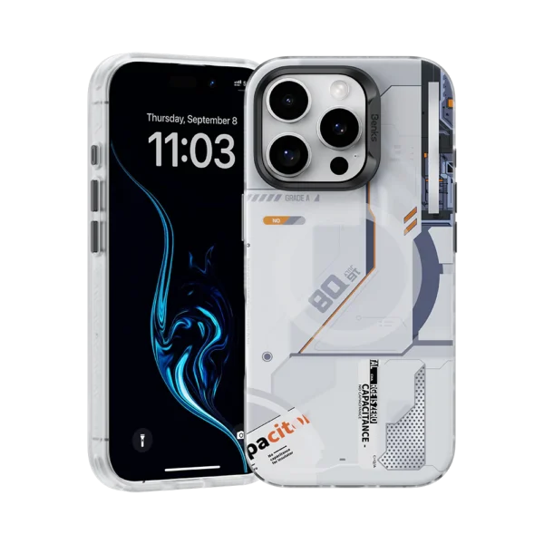 Benks Magnetic Mecha Series Protective Case for iPhone 16 – White