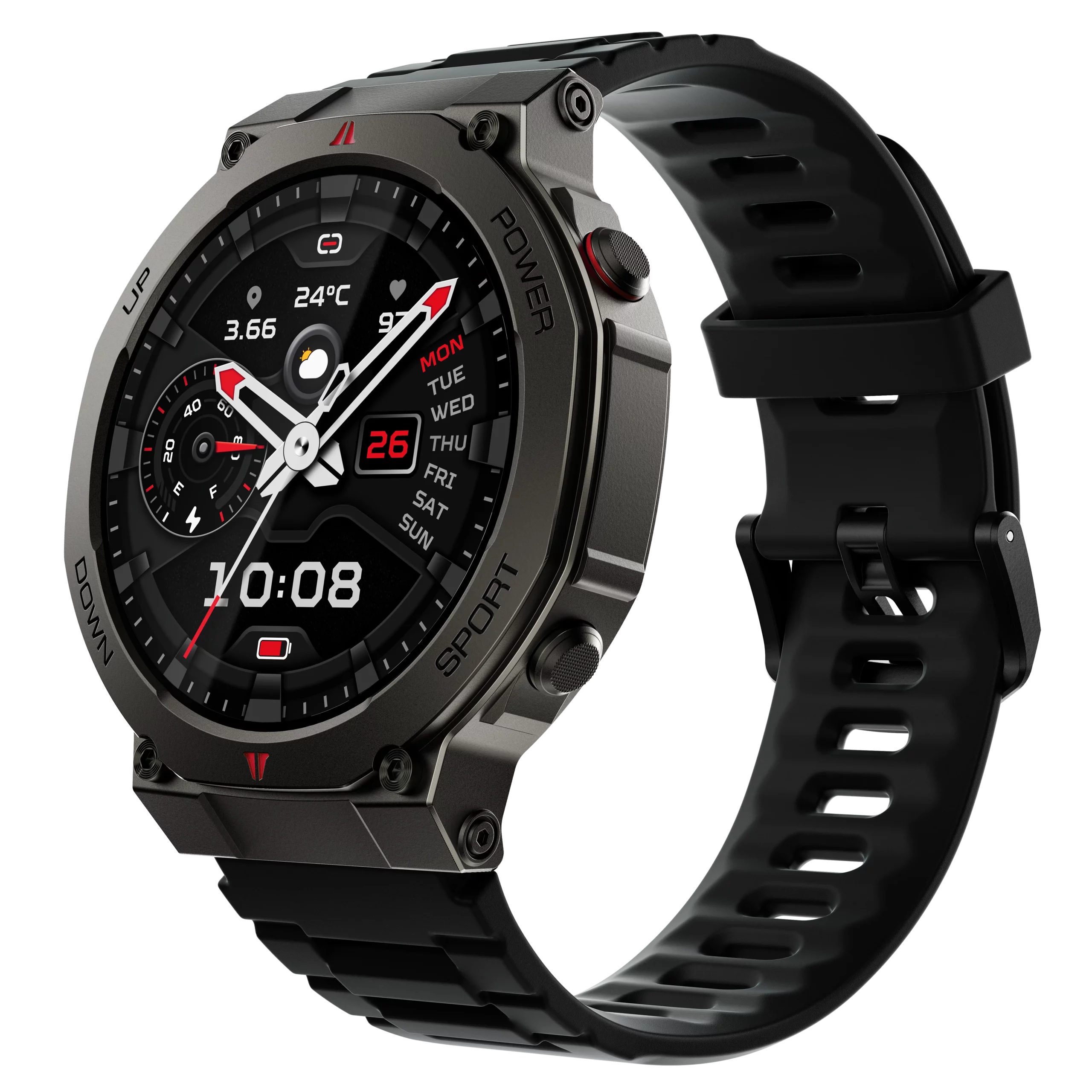 Black Shark GS3 Ultra Smartwatch — Dual-Band GPS, 5ATM