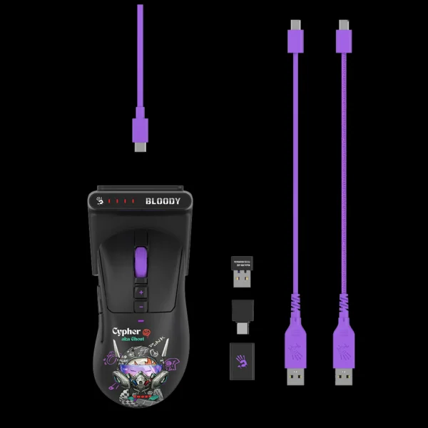 Bloody R73 Ultra Duo Dual Mode Wireless — Cypher Ghost, 75H Playtime