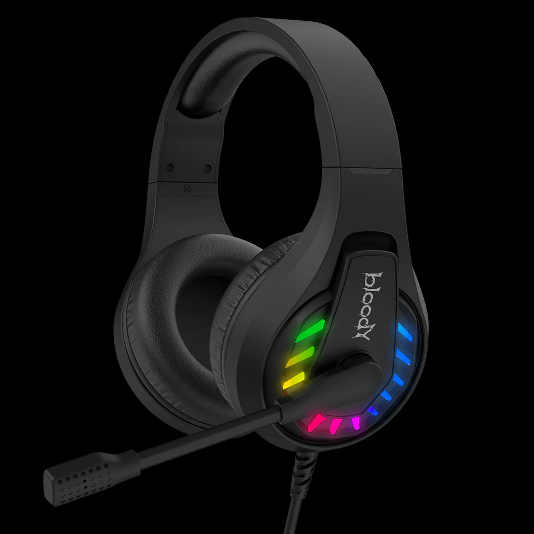 Bloody G230P Stereo Surround Gaming Headset — Neon Backlit & 50 mm Drivers