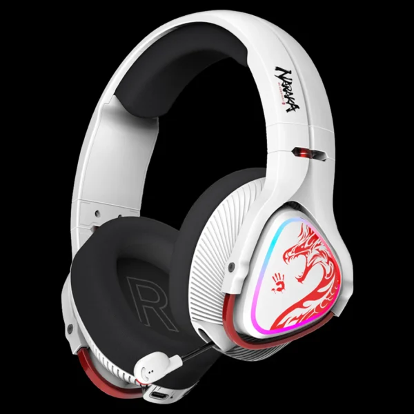 Bloody MR720 Naraka RGB Wireless Gaming Headset — 2.4G + BT 5.3 - Black