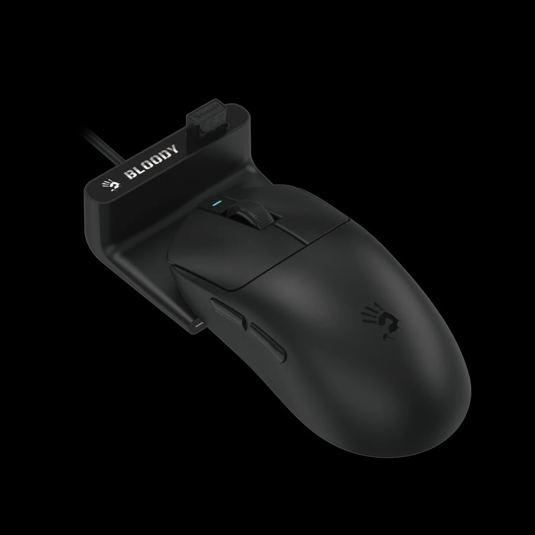Bloody R77 Ultra Dock Dual Mode Wireless Gaming Mouse – Alpha 20000 CPI