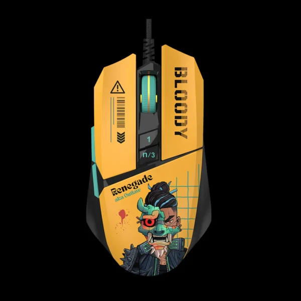 Bloody W63 Max Savage Impact RGB — 12,000 CPI, 6 Weapon Modes