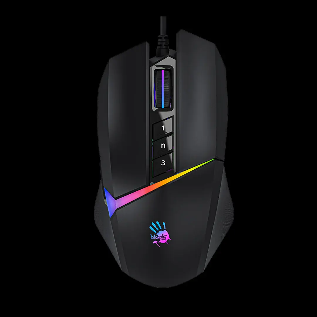 Bloody W60 Max RGB Gaming Mouse — 10K CPI, Dual-Injection Wheel - Image 2