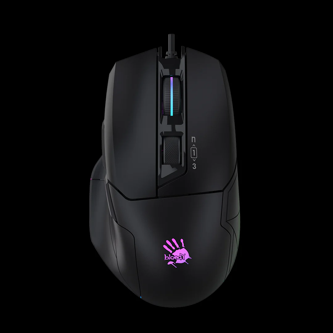Bloody W70 Max RGB Gaming Mouse — BC3332-A 10K, Precision Control