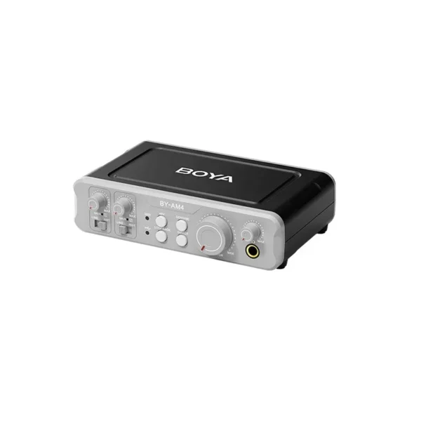 BOYA BY-AM4 Dual-Channel Audio Interface — USB-C, Phantom Power