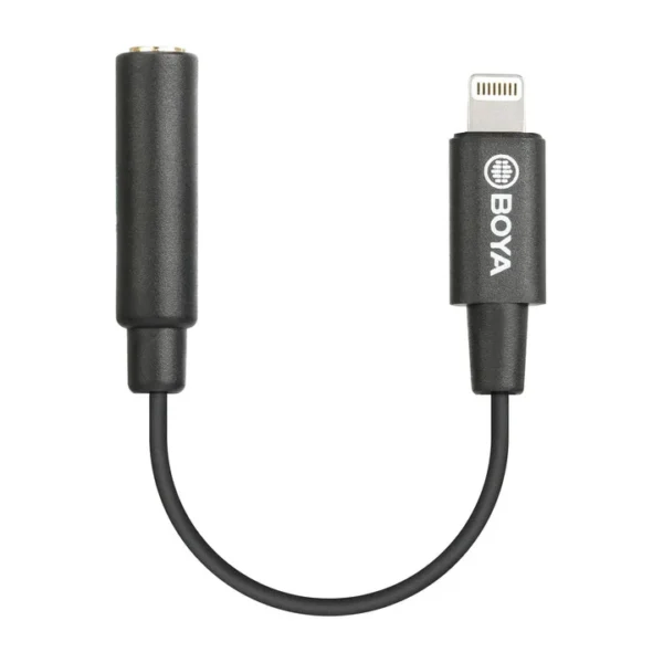 Boya BY-K3 3.5mm TRRS (Female) to Lightning (Male) Audio Adapter