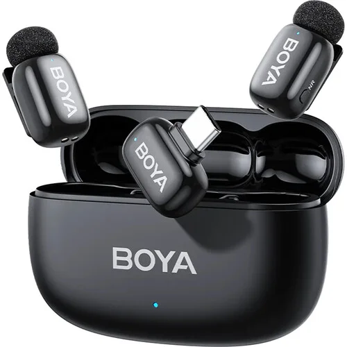 BOYA Mini 2-02 AI Wireless Clip-On Mic with Type-C Receiver