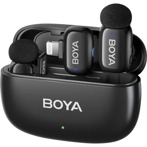 BOYA Mini 2-03 AI Wireless Microphone — Lightning Receiver for iPhone
