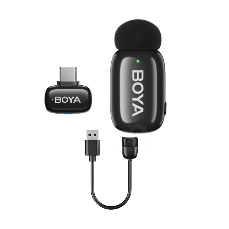 BOYA Mini 2-06 AI Wireless Microphone — USB-C for Android