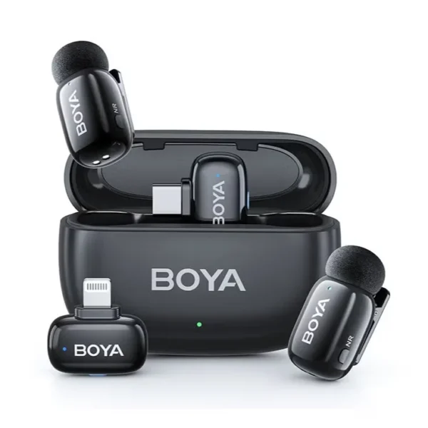 BOYA mini 2 Wireless Lavalier Microphone for iPhone and Android
