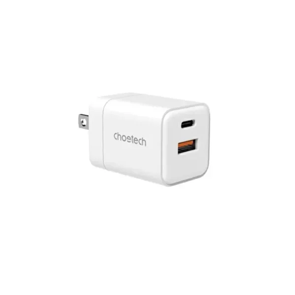 Choetech PD5012 30W GaN Dual USB-C & USB-A Wall Charger