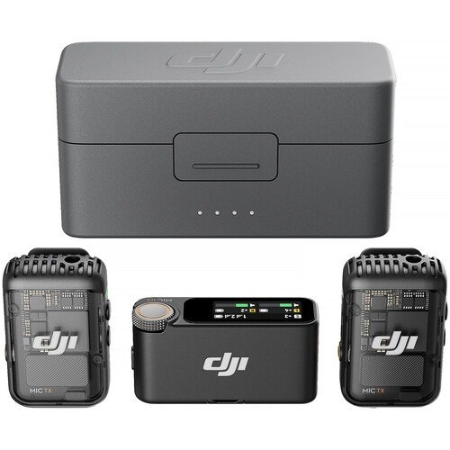 DJI Mic 2 Kit – 2 TX, 1 RX & Charging Case