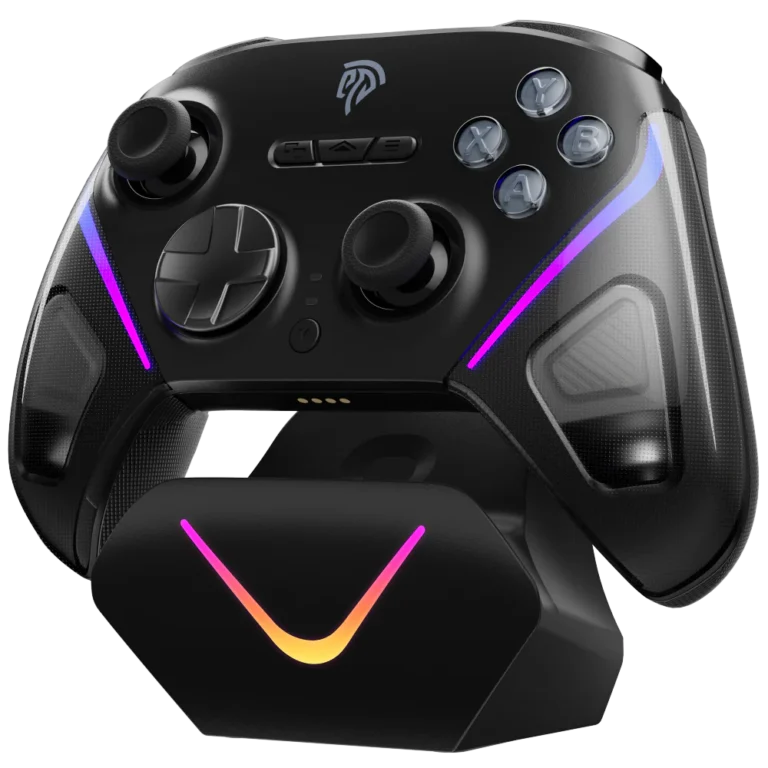 EasySMX D10 Wireless Gaming Controller — TMR Sticks, 1000 Hz, Charging Dock