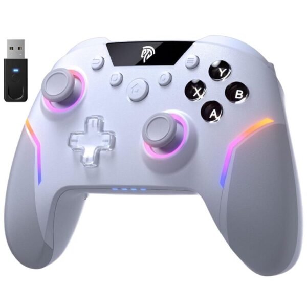 EasySMX X20 Multiplatform Gaming Controller – Hall Effect Sensors & Trigger Lock, White