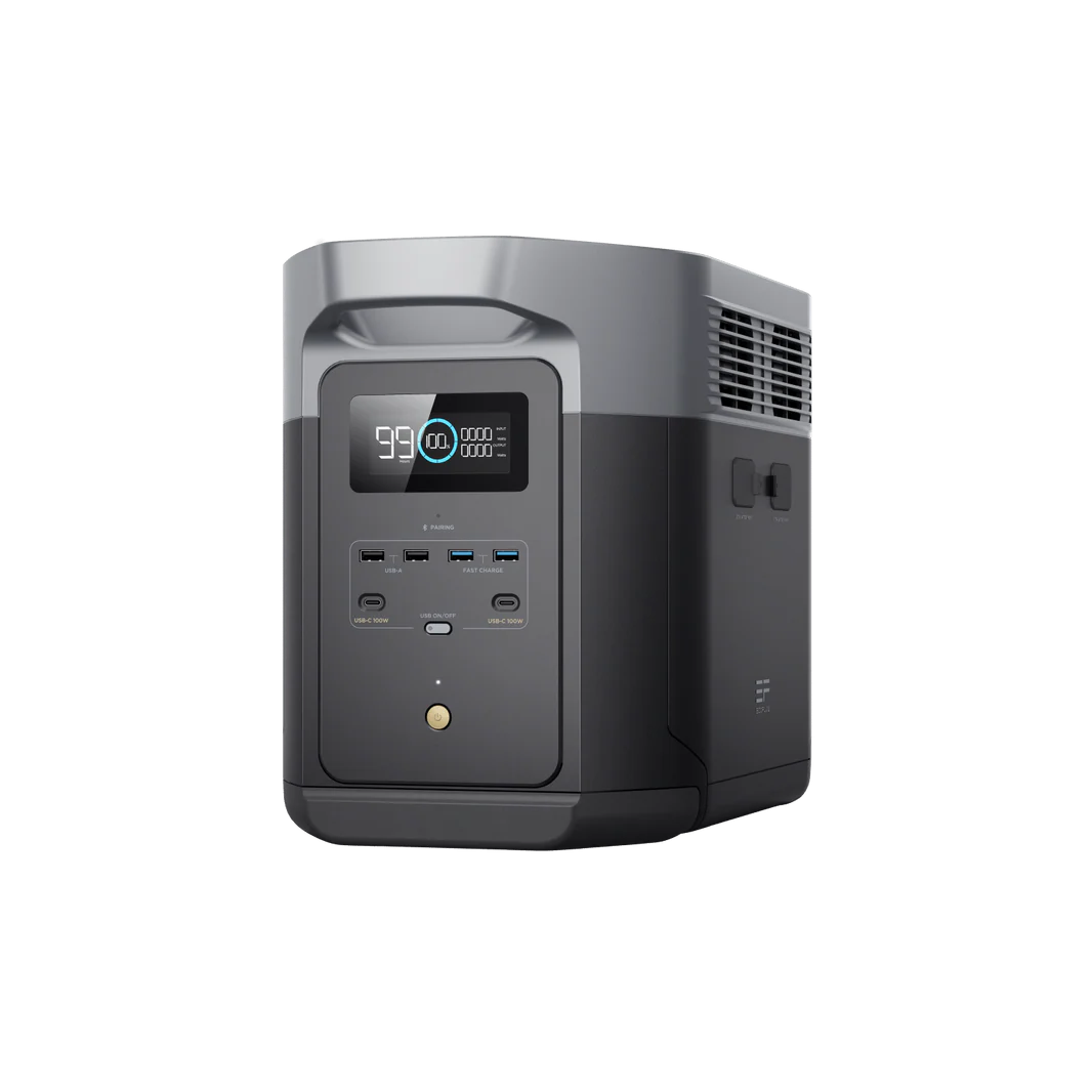 EcoFlow DELTA 2 Max Portable Power Station — 2048Wh LFP, 2400W AC