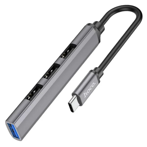Hoco HB26 4-in-1 Type-C Hub – USB 3.0 + Three USB 2.0 Ports
