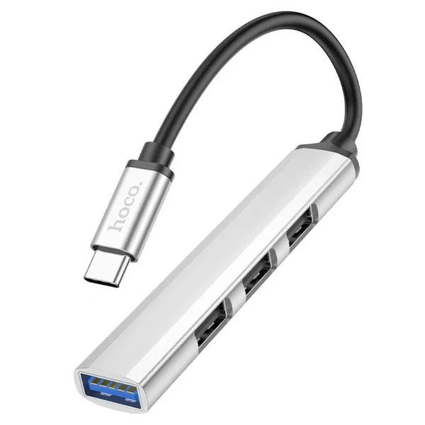 Hoco HB26 4-in-1 Type-C Hub – USB 3.0 + Three USB 2.0 Ports