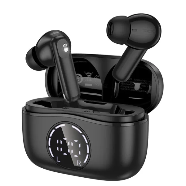 Hoco EQ22 Singer True Wireless Earbuds – ANC+ENC, Bluetooth 5.4 (Midnight Black)
