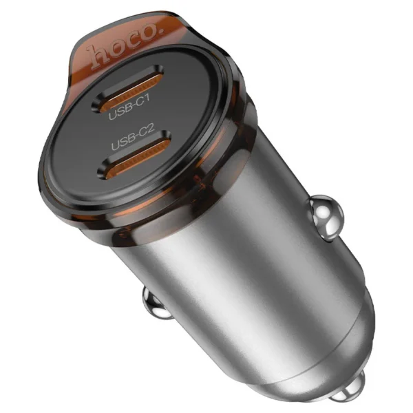 Hoco NZ16B Mini 45W Dual USB-C Car Charger
