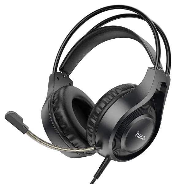 Hoco Tiger Gaming Wired Headset – 50mm Drivers, 3.5mm with PC Adapter