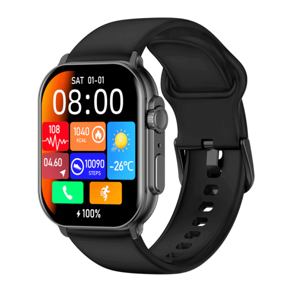 IMIKI SF1E Smartwatch — 2.01″ AMOLED, Bluetooth Calling & 7-Day Battery